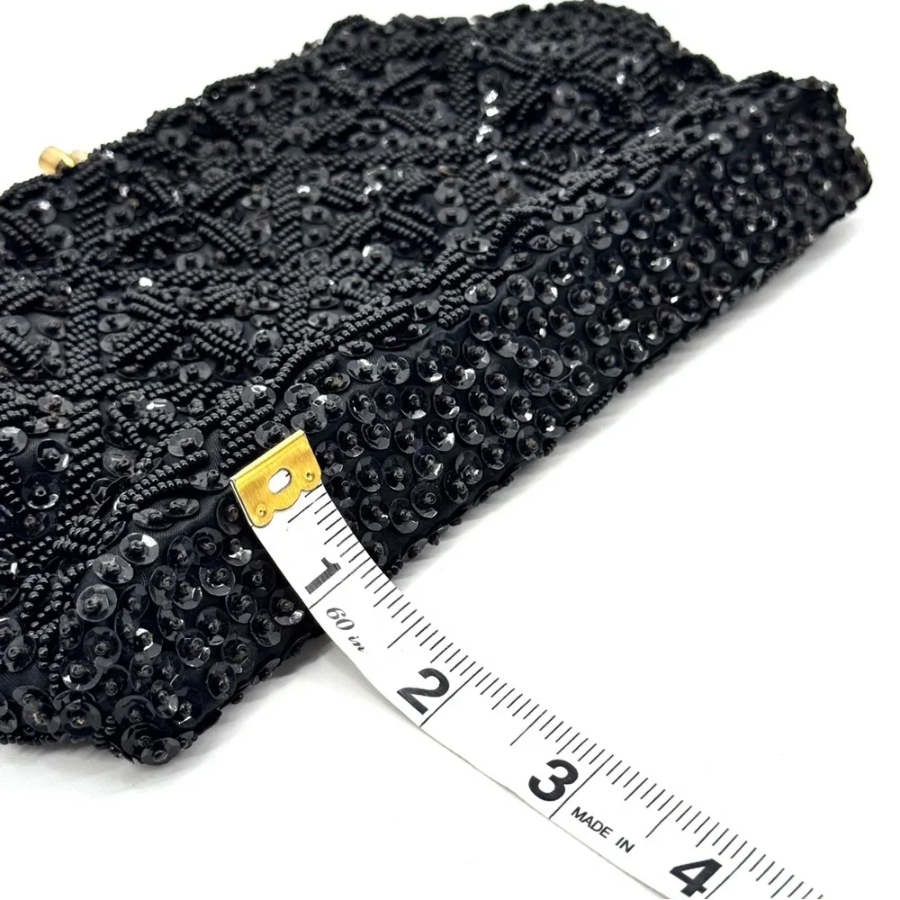 Vintage 50’s Beaded/Sequin Evening Bag/Cocktail Clutch - Picture 9 of 10